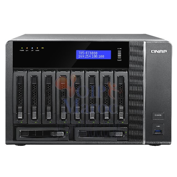 Serveur NAS Thunderbolt DISKLESS TVS-EC1080-i3-8G 8 GB DDR3 RAM TVS-EC1080-i3-8G