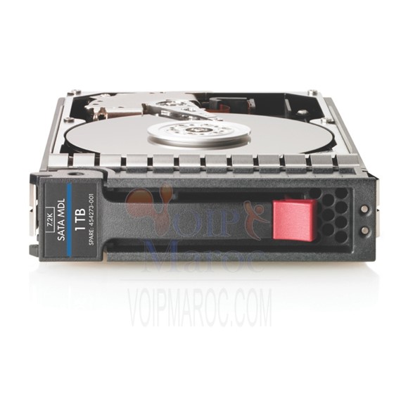 Disque dur interne 1 TB 6 G SATA 7,2 K Tr / Min LFF (3,5 Pouces) Non-Hot Plug Entrée 512e HDD 843266-B21