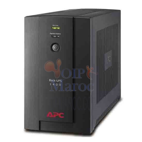 Onduleur Line interactive APC BACK-UPS 1400VA, 230V, AVR, prises françaises BX1400U-FR
