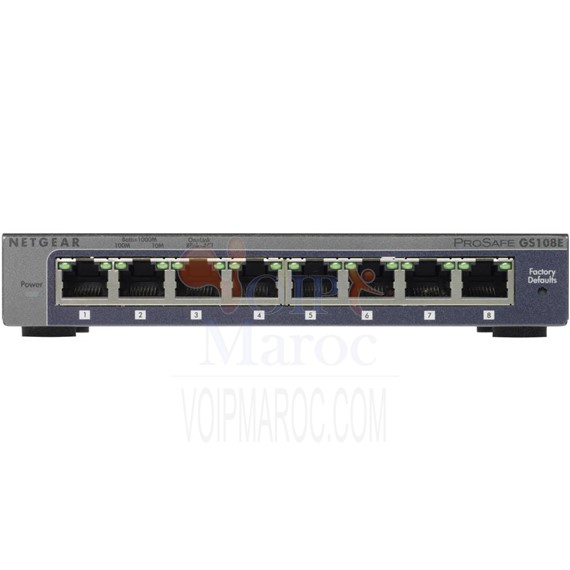 Switch Gigabit ProSafe Plus 8 ports GS108E