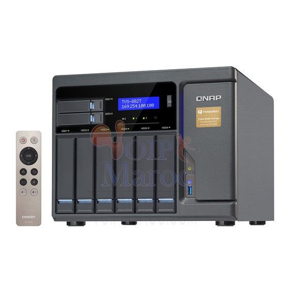 Serveur QNAP Desktop Thunderbolt TVS-882T-i5-16GB DDR4 RAM TVS-882T