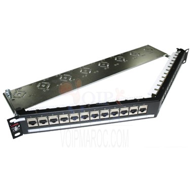 Panneau de brassage 24 Ports RJ45 FTP CAT6A
