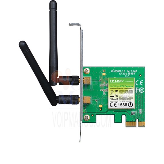 Carte PCI Express WiFi N 300Mbps Avec équerre low profile TL-WN881ND