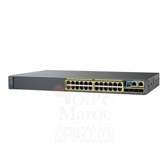 Catalyst 2960-X 24 GigE PoE 370W, 2 x 10G SFP+ LAN Base WS-C2960X-24PD-L