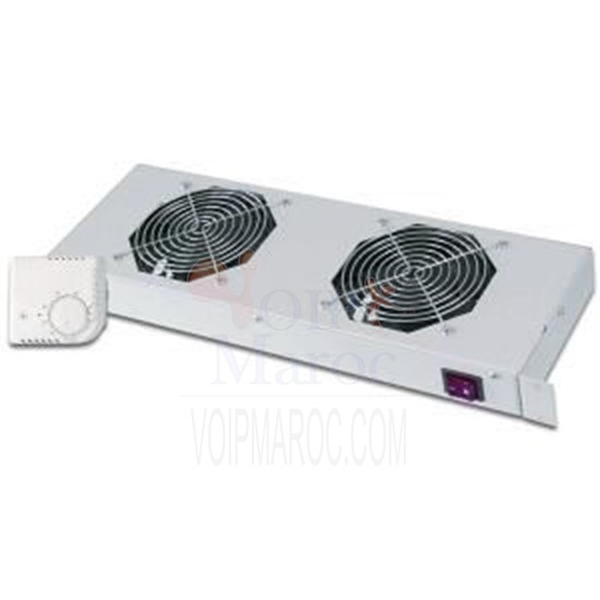 Kit de 2 ventilateurs rackables pour baie 19