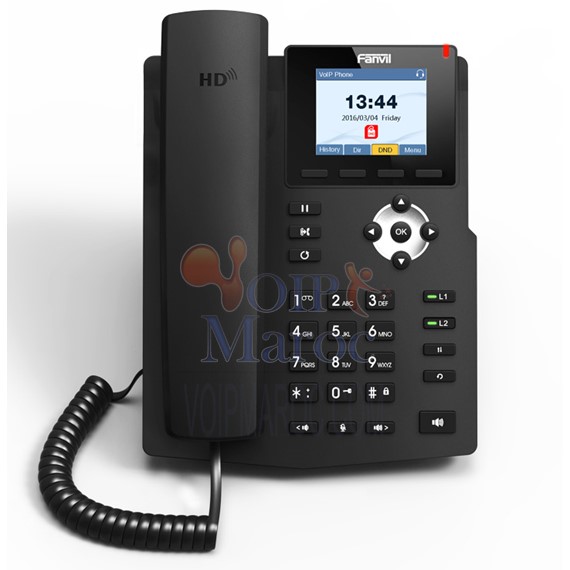 Telephone IP Ecran Rétro-Eclairé  2 Lignes de SIP X3/X3P