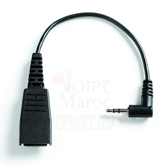 Câble pour casque micro - Déconnexion rapide - Téléphone sub-mini 2,5 mm (M) 8800-00-46
