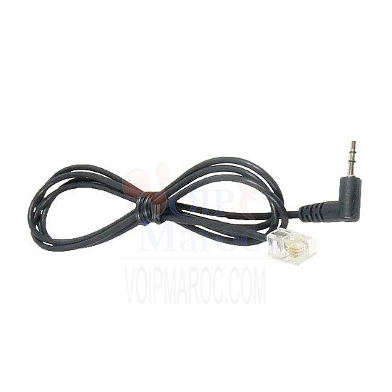 Câble pour Casque Micro GN Netcom 2.5mm à RJ-9 8800-00-75