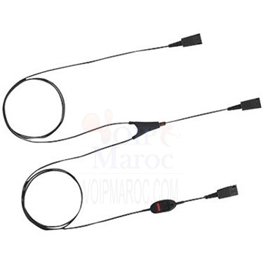 Câble Y pour superviseur - 1,5 m - QD -> 2xQD avec coupure micro intégrée