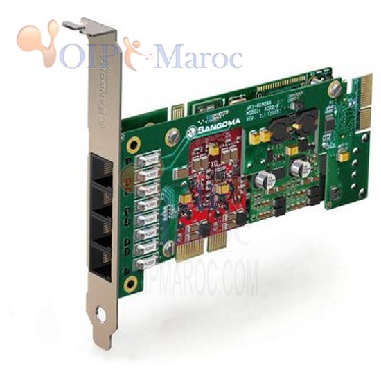 Carte Analogiue PCIe 4 Port FXO/FXS A200P