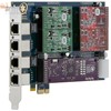 Carte analogique modulaire à 4 ports FXO/FXS ,PCI-Express avec option Anti-Echo