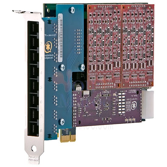 Carte analogique modulaire à 8 ports ,PCI-Express x1,pas d