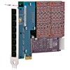 Carte analogique modulaire à 8 ports FXO/FXS ,PCI-Express x1, avec option d anti-echo