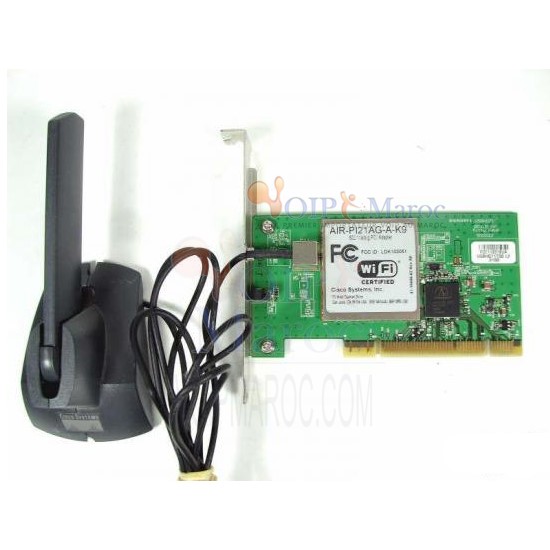 Adaptateur réseau sans fil PCI Aironet 802.11a/b/g AIR-PI21AG-E-K9