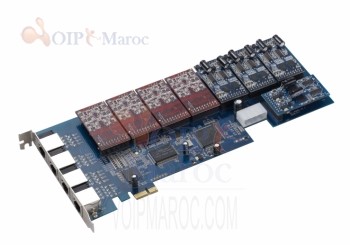 Carte de la Téléphonie Asterisk AX-E-1600P