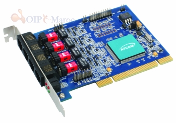 Carte gauche du RNIS PRI E1 pour l'Astérisk PBX AX4T