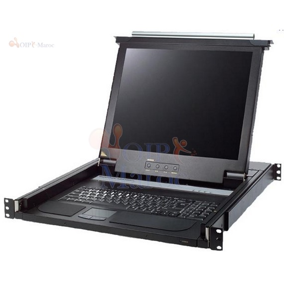 Moniteur et clavier FR TFT7600 G2 pour console KVM avec montage sur rack AZ873A
