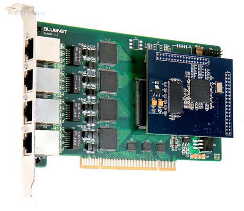 Carte PCI 4-Ports avec Support EC Module