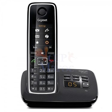 Téléphones Sans Fil Répondeur Gigaset C530A Noir
