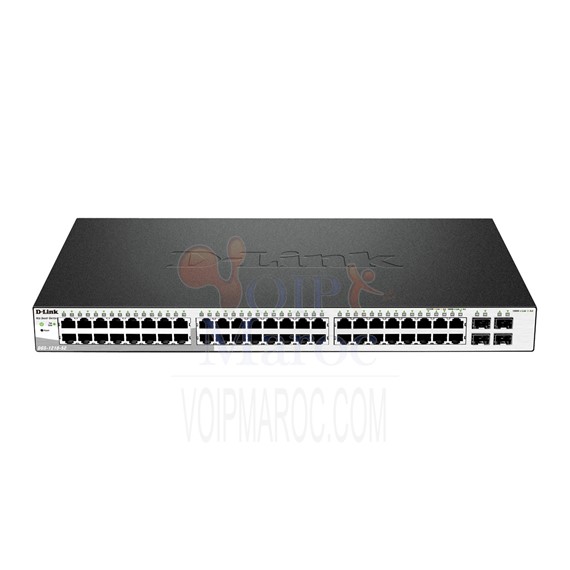 Smart switch 48 ports Gigabit PoE + 4 ports Combo SFP DGS-1210-52MP