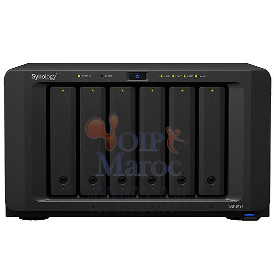 DiskStation Serveur NAS 6 Baies Quad-Core Intel 4 Go de RAM DS1618+