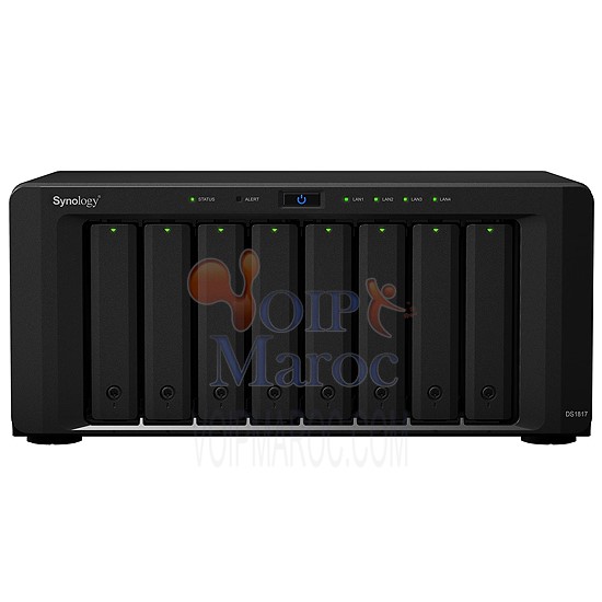DiskStation  Serveur NAS 8 Baies 4 Go RAM Quad Core 1.7 Ghz DS1817