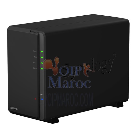 Serveur NAS 2 Baies Hautes Performances Multimédia et pour le Transcodage 4K UHD DS216PLAY
