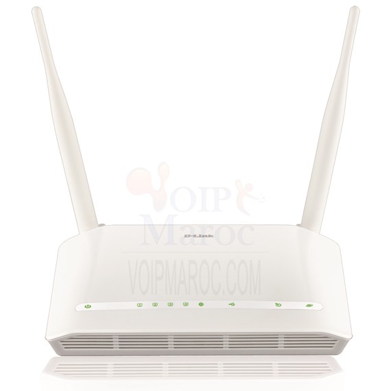 11n 2X2 ADSL Routeur with Dual 5dbi Antenna (White) DSL-2750U/EE