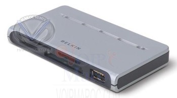 Belkin Hub USB 2.0 + Lecteurde cartes 15 en 1