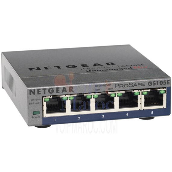 Switch 5 ports 10/100/1000 Mbps Green Ethernet GS105E