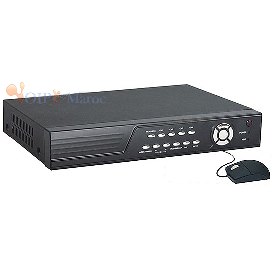 DVR 8CH H.264 Connexion VGA + Support 3G Carte Réseau sans Fil
