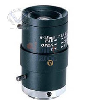 Lens Vari-focal Manual Iris 6-15mm 54.3°~23° KD-L0615VS