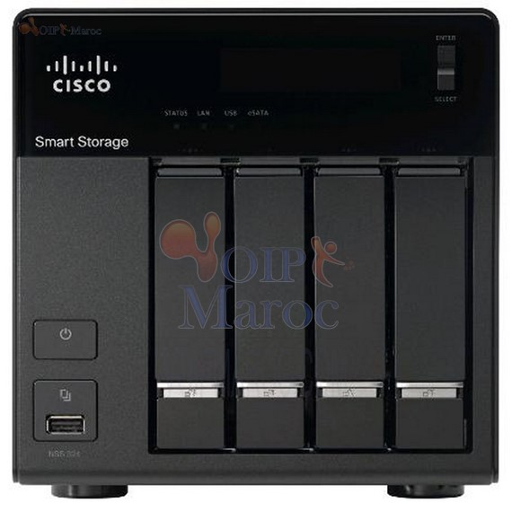 Serveur NAS de stockage externe - NSS 324 avec 4 baies et 8 To NSS324D08-K9