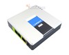 Adaptateur téléphonique avec 2 ports pour VoIP
Le PAP2T de Linksys est un adaptateur permettant d’utiliser un téléphone analogique traditionnel(ou fax)sur un réseau de téléphonie IP Ethernet pour implémenter une solution VoIP, après l’avoir connecté au routeur ADSL on peut passer/recevoir ses appels.