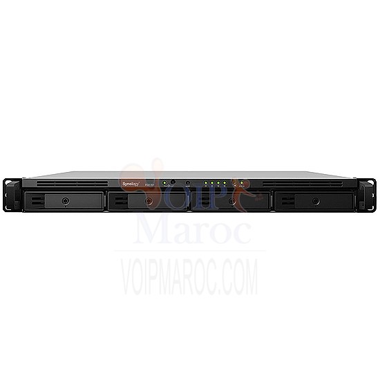 RackStation Serveur NAS 4 Baies Rack 1U 2 Go RAM Alimentation Redondante RS818RP+