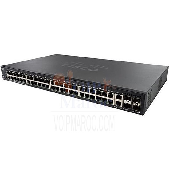Switch  SG350X-48P 48-Port 10/100/1000 Gigabit POE Montable sur Rack 1U SG350X-48P-K9-EU