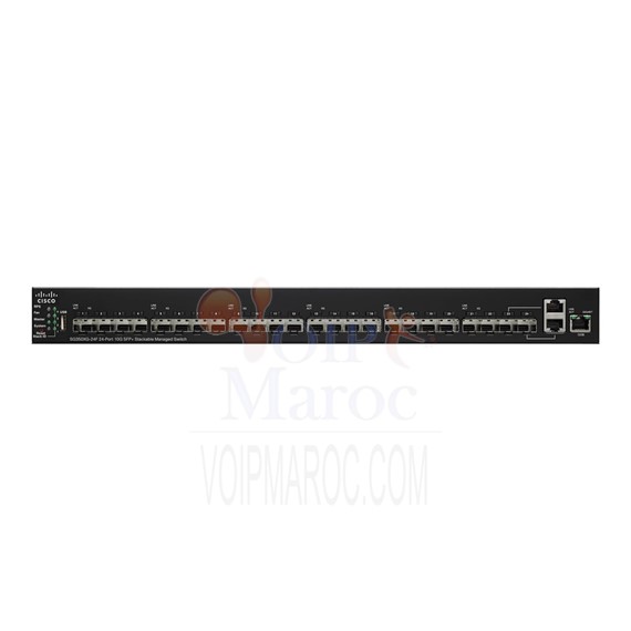 Switch 24 ports 22 x 10 Gigabit SFP+ + 2 x combo 10GBase-T Géré SG350XG-24F-K9-UK