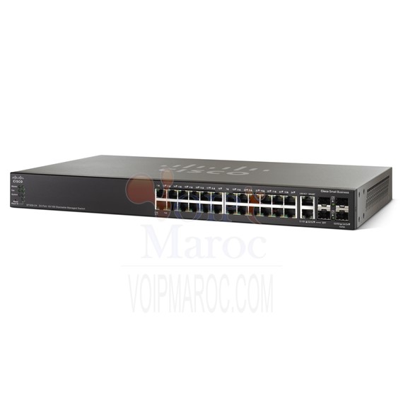 24-Port Gig POE with 4-Port 10-Gig Stackable Managed Switch SG500X-24P-K9-G5