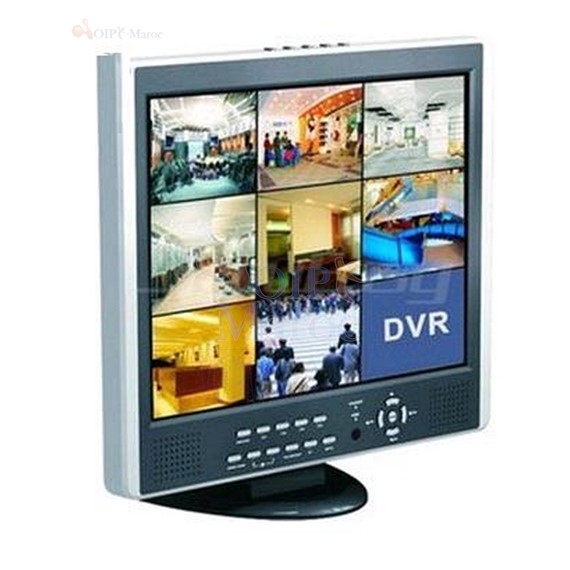 Moniteur Lcd 15" avec 8 channel SR-M3819