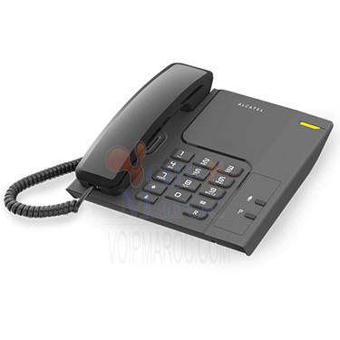 Téléphone Filaire Fix LED Noir