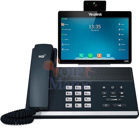 Téléphone IP de VidéoConférence Bluetooth 16 Comptes SIP Ecran Tactile LCD 8" T49G