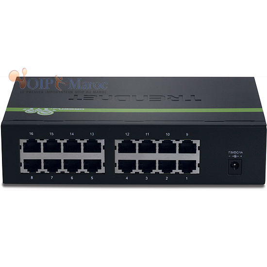 Mini Switch 16 Ports 10/100 Mbits TE100-S16Eg