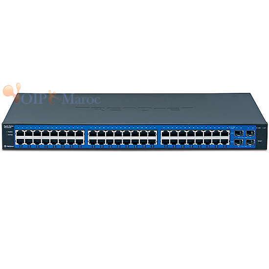 Web Switch 48 Ports 10/100/1000 Mbits VLAN+4 Mini GBIC(F.O) 19"