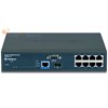 Switch 8 ports 10/100Mbits SNMP niv2+1 port mini-GBIC+1 port Gigabit RJ45