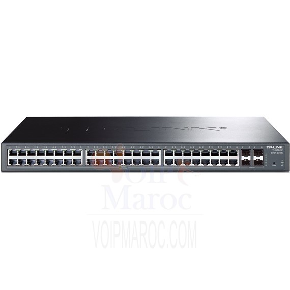 Smart Switch administrable 48 ports Gigabit plus 4 emplacements SFP TL-SG2452