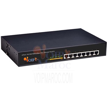 8 ports 10/100Mbps Fast Ethernet Unmanaged Switch PoE