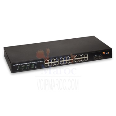 Switch 24 port 10/100/1000Mbps Management 24port PoE + 2SFP