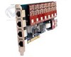 Asterisk Cards can support 16 analog lines
ZA16P can support 16 analog lines which can be any of combinations of FXS200 or FXO200 modules according to the requirements. The user can use the driver which is totally same as ZAPTEL and Astresik software without revise any software codes.