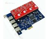 Card Asterisk 4 analog lines with PCI  Express
ZA4E can support 4 analog lines which can be any of combinations of FXS-100 or FXO-100 modules according to the requirements.
It is proved by customers in a long time, our PCI-E card can work excellently under Elastix or TrixBox.