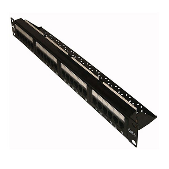 PANNEAU DE BRASSAGE 24 PORTS RJ45 CAT6 19''